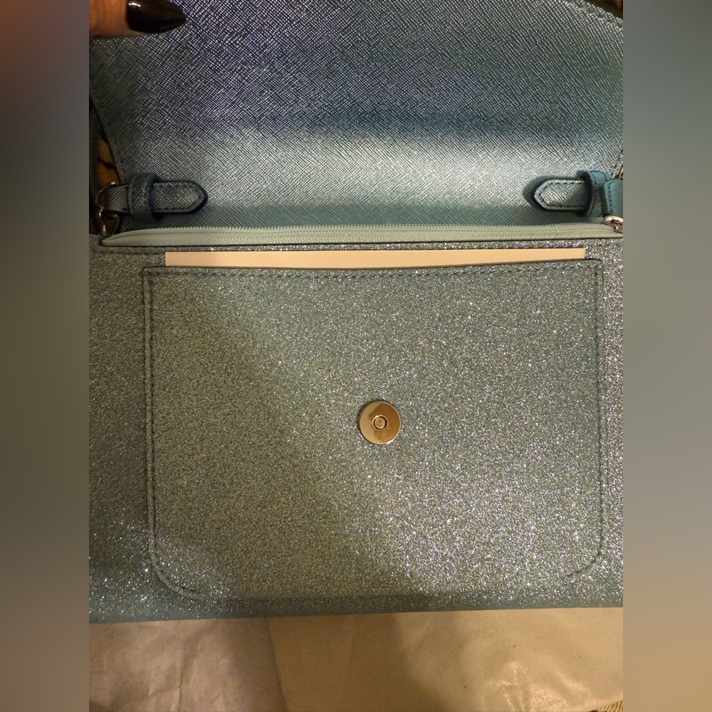 Kate Spade ♠️ Glitter Blue Crossbody Bag - Picture 10 of 10